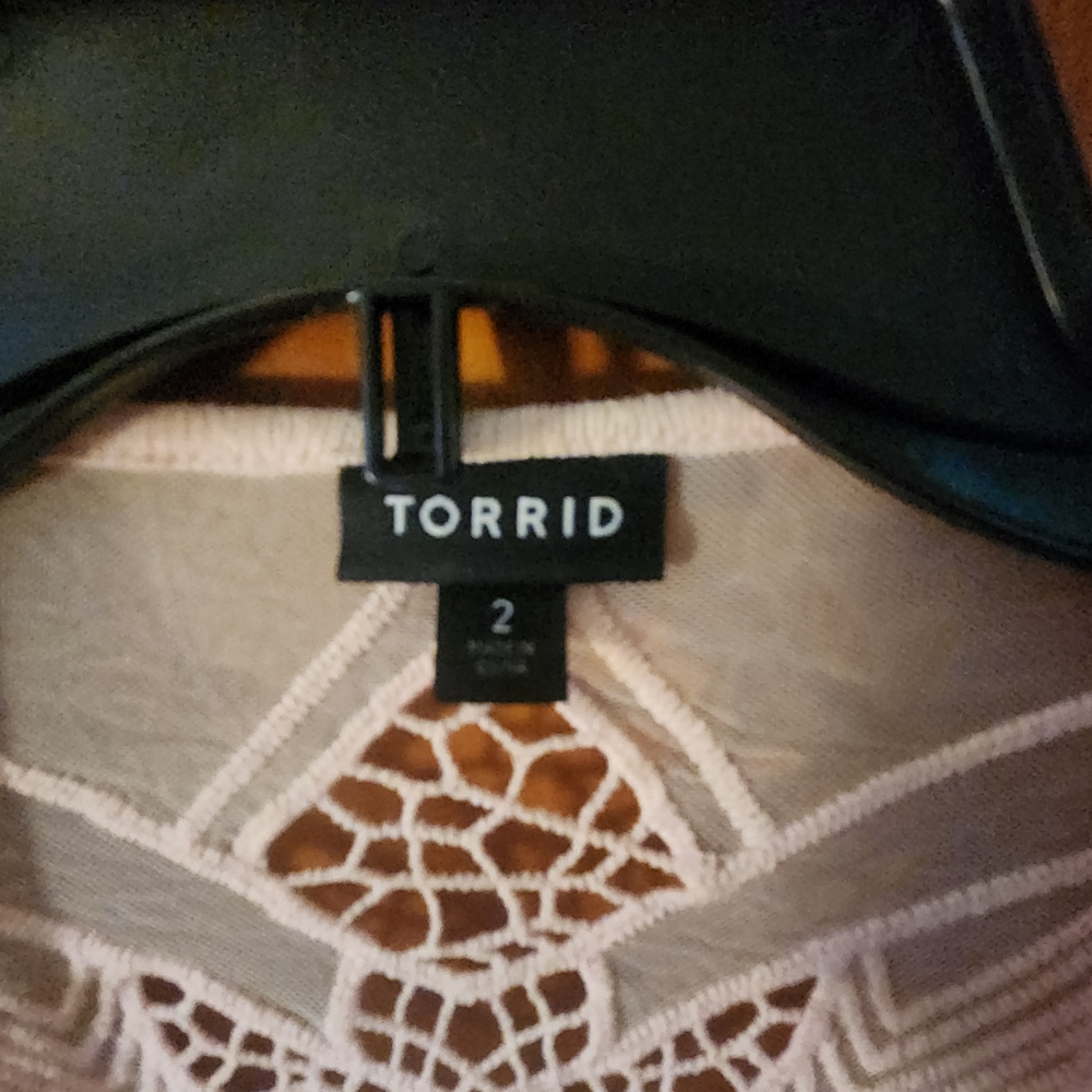 Torrid Light Pink Open-Front Cardigan - Picture 3 of 4
